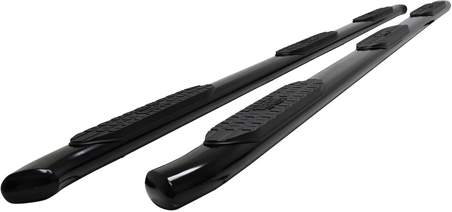 Westin 21-534345 PRO TRAXX 5 Oval Wheel to Wheel Nerf Bars fits 2019-2025 Ram 2500 3500 Crew Cab 8' Bed (Exc Dually) Black Pair