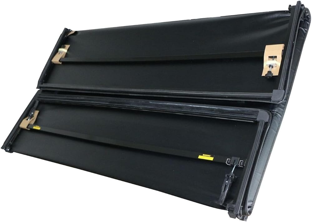 Tonneau Cover for Nissan for Titan 2016-2021 6.5 ft 4Fold Soft/for xD for Truck Bed 78' Rear Upper Aluminum Vinyl