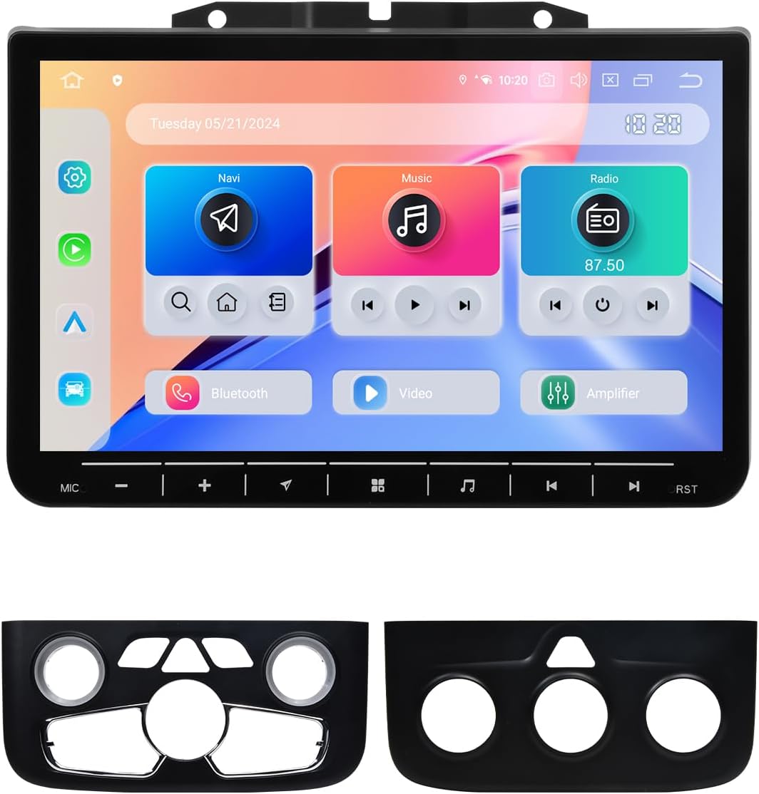 Dasaita Android 13 Car Stereo for Dodge RAM 1500 2500 3500 2013-2018, 10 Inch Touchscreen Head Unit with 6GB RAM 64GB ROM, Wireless CarPlay & Android Auto, 4G LTE & 5G WiFi, Plug and Play Upgrade