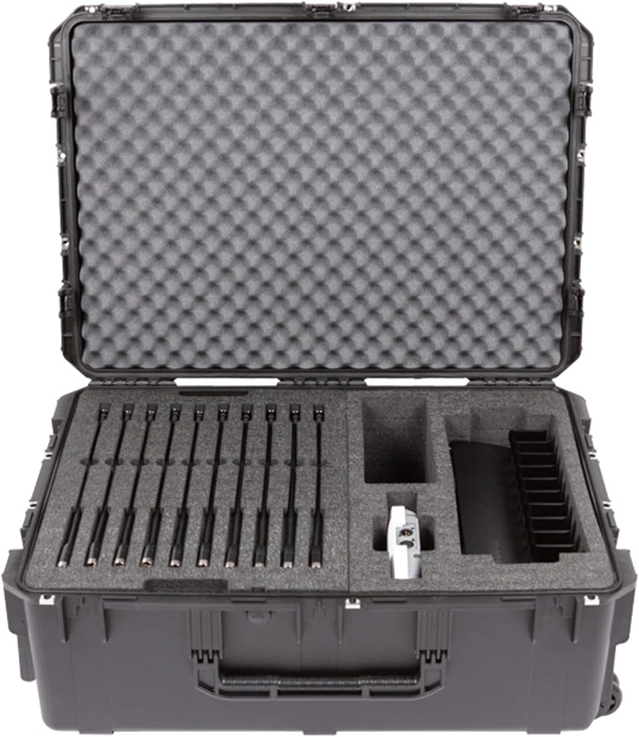 SKB iSeries Shure Microflex Waterproof Case - Military-Grade Protection for Microphones & Accessories, Custom Foam Interior - Secure Portable Storage