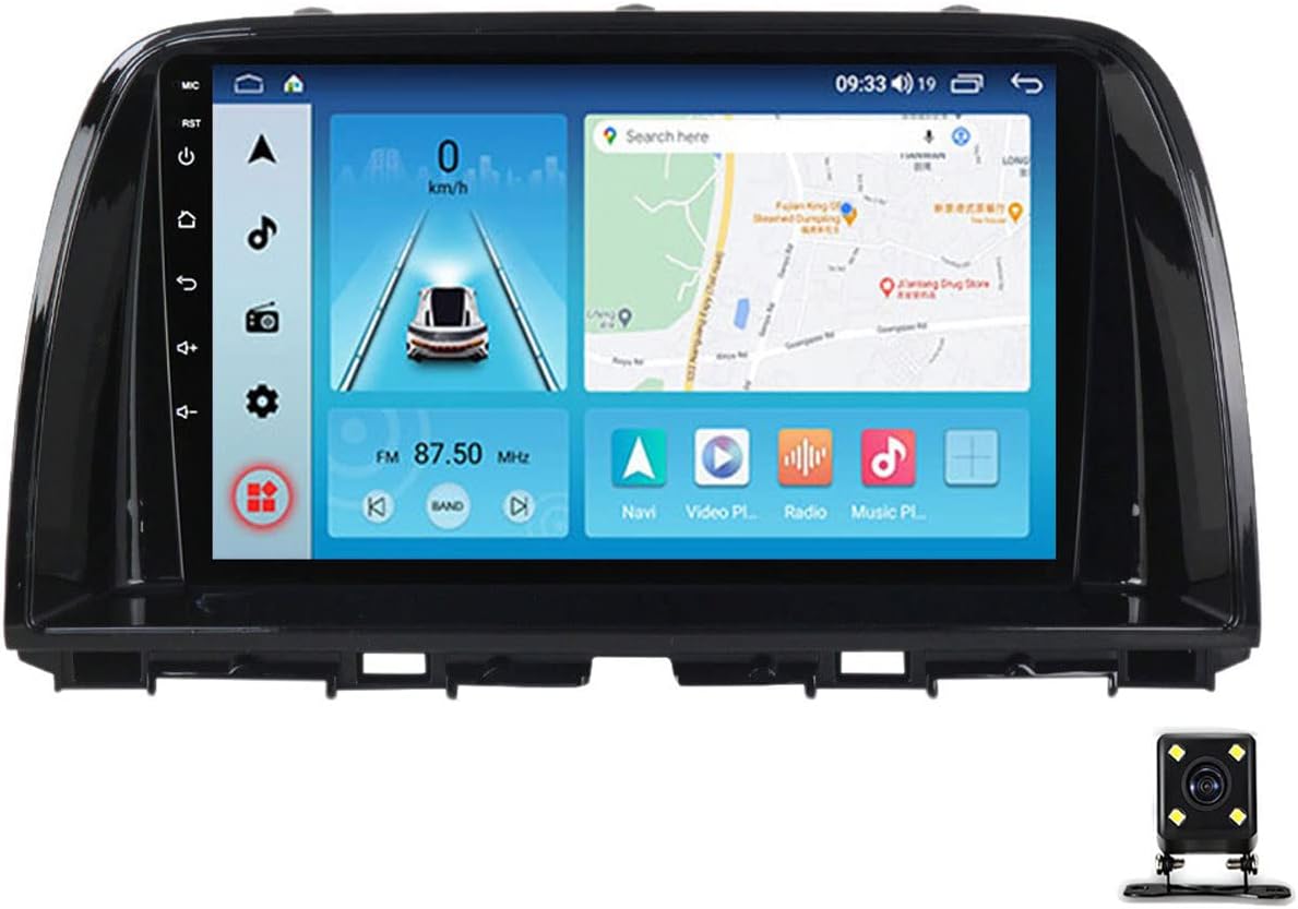 DEHIWI Car Stereo Multimedia MP5 Player for Mazda CX5 CX-5 CX 5 2012~2015 Car Audio with Backup Camera FM Radio 9 Inch Touch Screen Stereo Support Bluetooth/SWC/USB/Mirror Link/Carplay/Auto