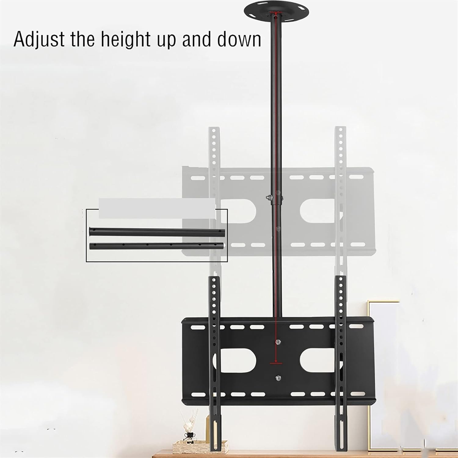 TV Stand tv Wall Mount Ceiling TV Bracket Mount for Most 42-70 Inch TV LCD with Tilt Swivel TV Stand Max 600x400mm,2m