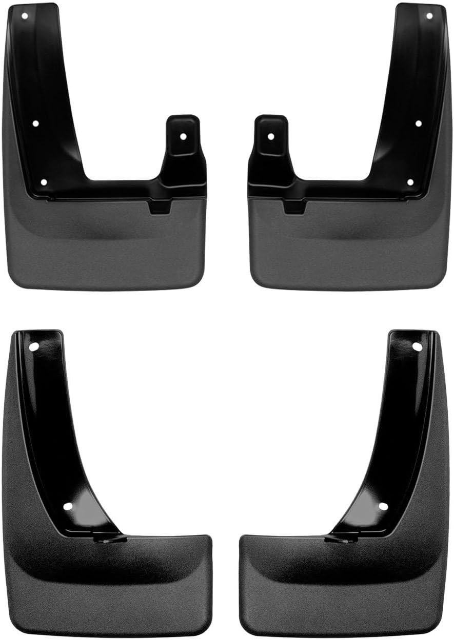 WeatherTech Custom No Drill Splash Guard MudFlaps for Hyundai Tucson, Front & Rear Set (110131-120131), Black