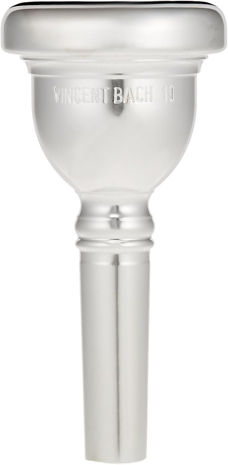 Bach 35019 Small Shank Tenor Trombone Mouthpiece, Silver Plated, 19 Cup Medium Deep