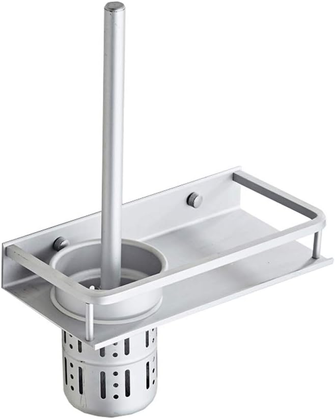 Bathroom Toilet Brush Set Stainless Steel, and Holder Compact Design for Small Spaces, Tapered, Rust Resistan