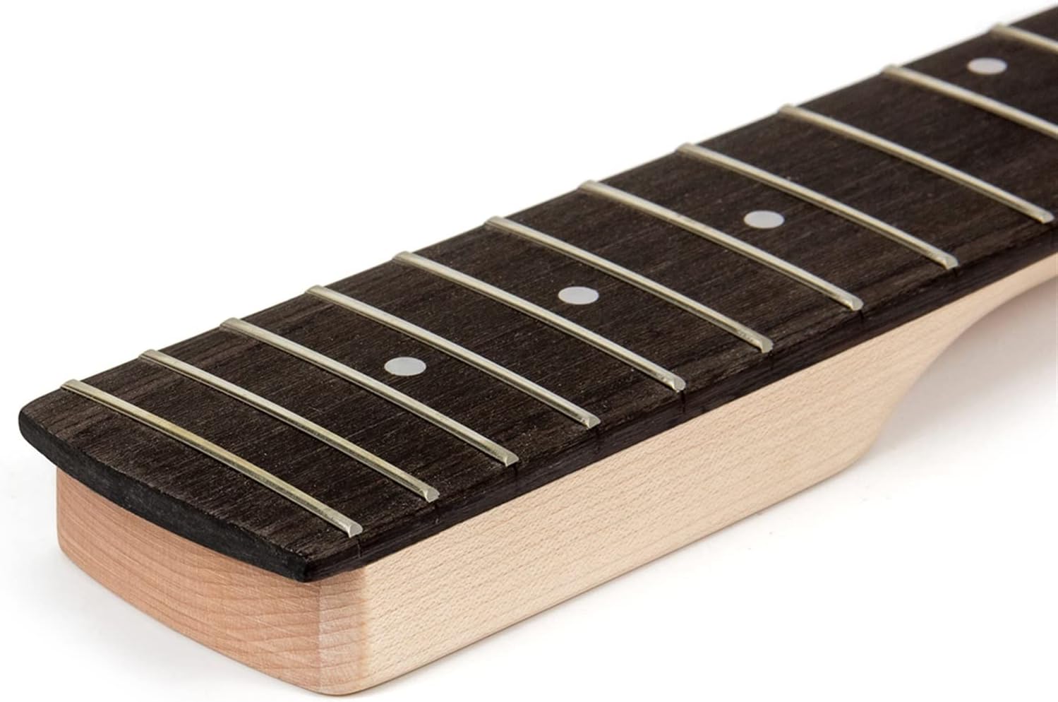 Electric Guitar Neck 4 String Maple for Bass 21 Frets Bolt On 38 Mm Nut Nature Satin Electric Guitar Neck (Color : Synthetic Wood Fret)