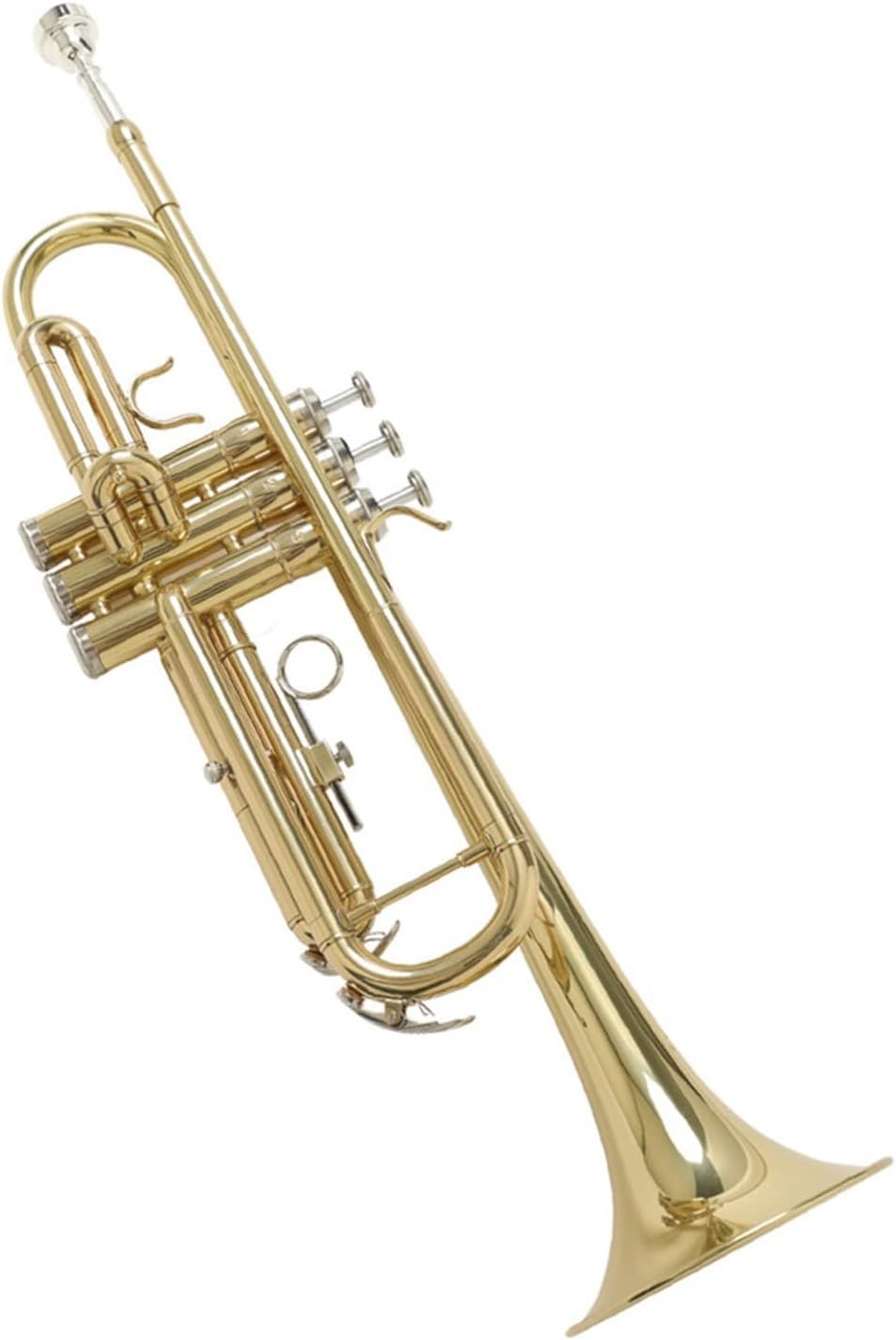 Standard Trumpet Trumpet Bb Flat Brass Exquisite Durable Trompete Musical Instrument with Mouthpiece Gloves Case Beginner Trumpet