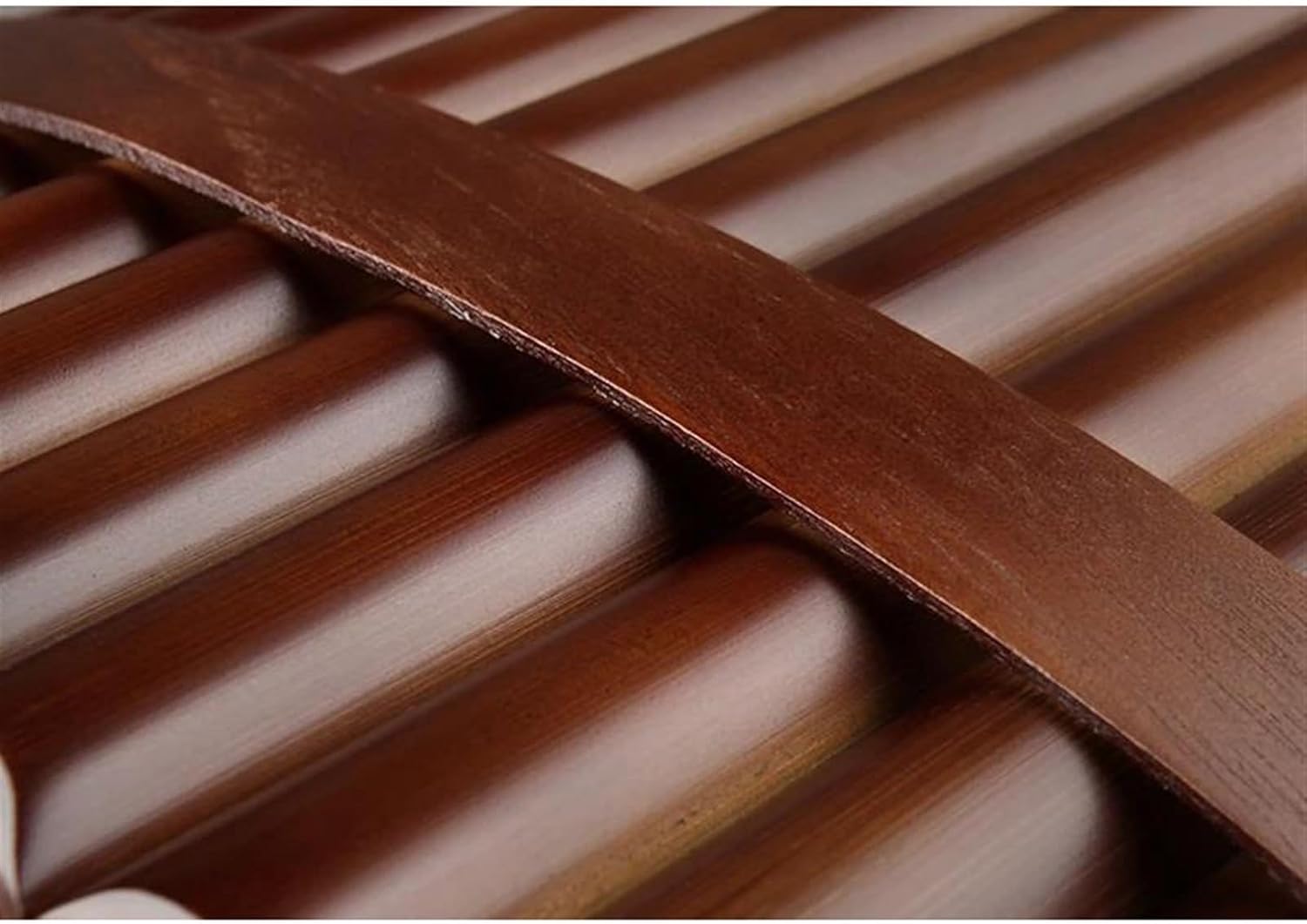 pan flute for beginners Chinese Traditional Musical Instrument 22 Pipes Pan Flute C Key Woodwind Purely Handmade (Color : Left)