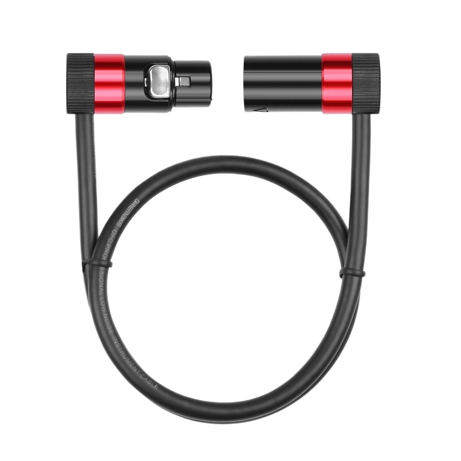 3-Pin XLR Connector Cable 100° Rotatable Plug Professional Audio Cable Male to Female with Microphone Mixer Connecting Speaker(0.3m)