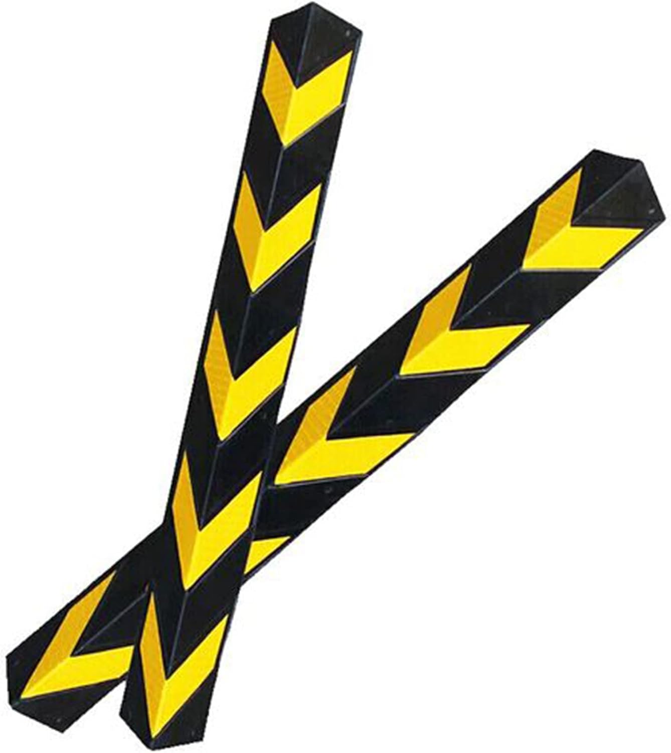 Wall Edge and Bumpers Guards, Garage Siding Edges, for Parking Protection Car Corner Guardrail Post,Black+yellow-20pcs-100cm