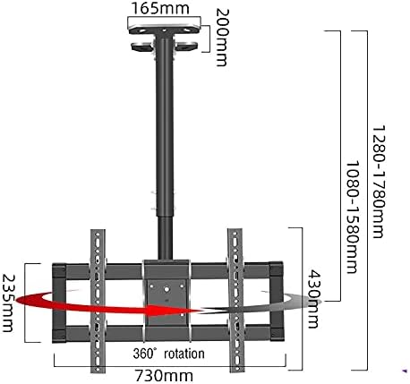 TV Wall BracketFull Motion TV Wall Mount Bracket for 39 90 inch LED TVs 360° Rotation Tilting Low Profile