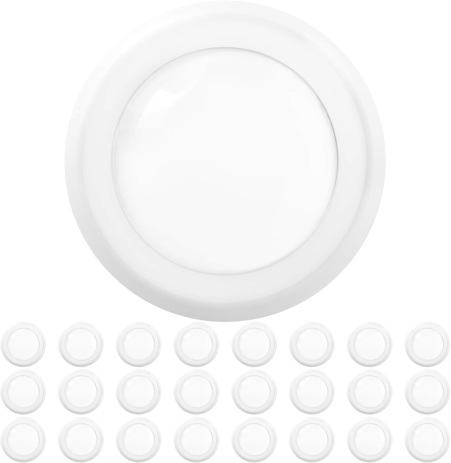 Sunco 24 Pack LED Disc Lights Ceiling 6 Inch, Flush Mount Disk Light, Recessed Can Lighting, 1050 LM, 15W (75W Equivalent), 4000K Cool White, Dimmable, Damp Rated ETL