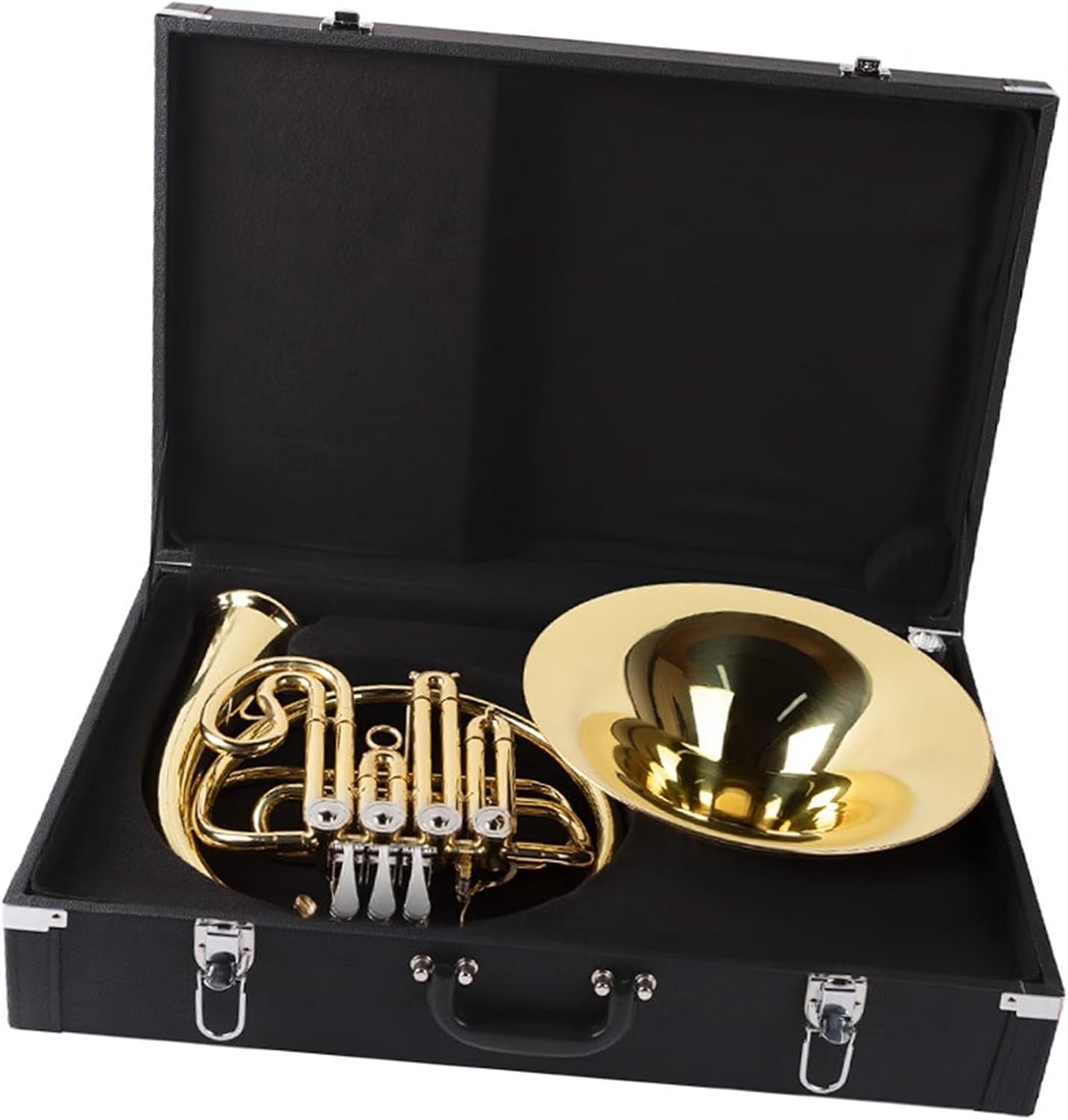 Brass French Horn French Horn Instrument Four-key Single Performance Test B Flat Tune Universal For Adults