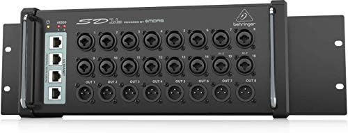 Behringer SD16 I/O Stage Box with 16 Remote-Controllable Midas Preamps, 8 Outputs, AES50 Networking and ULTRANET Personal Monitoring Hub
