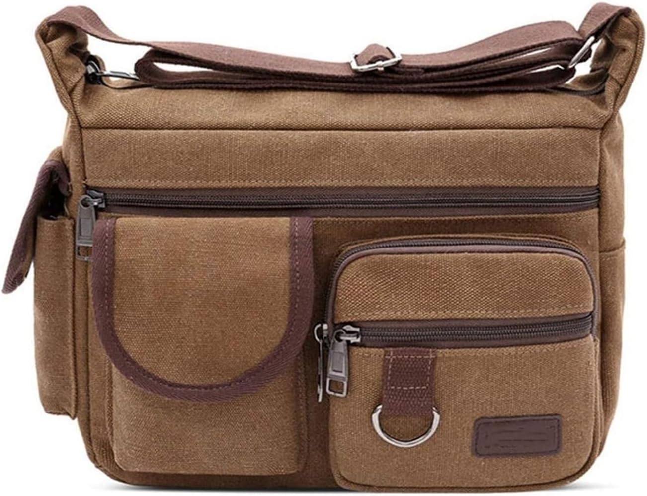 Small Vintage Messenger Bag, Small Canvas Messenger Bag for Men men Tablet Bussiness Briefcase Vintage Crossbody