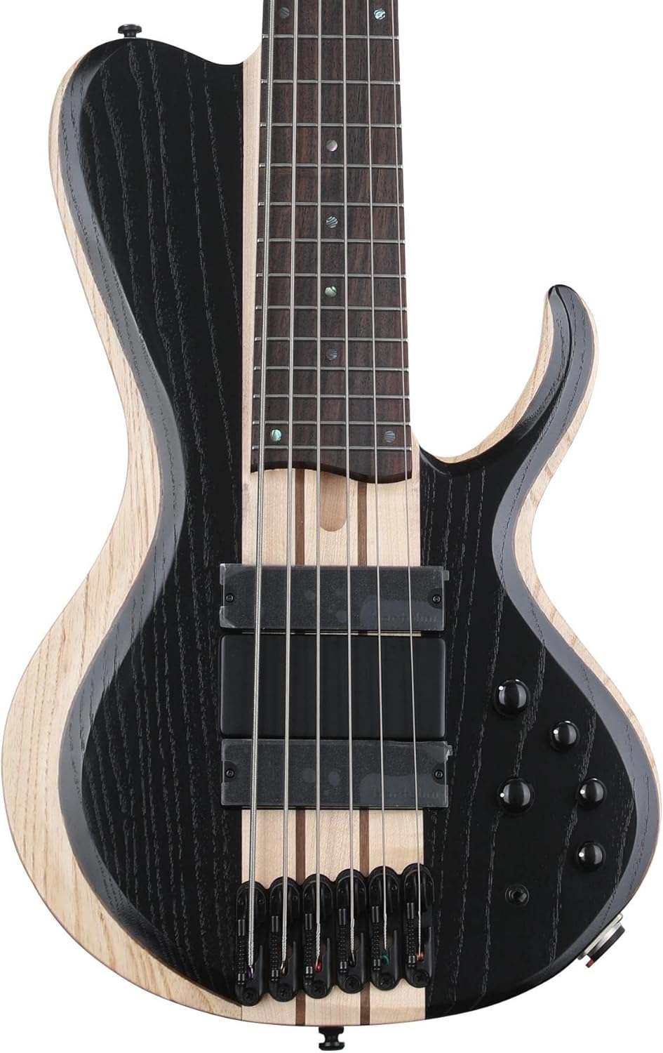 Ibanez Bass Workshop BTB866SC 6-string Bass Guitar - Weathered Black Low Gloss