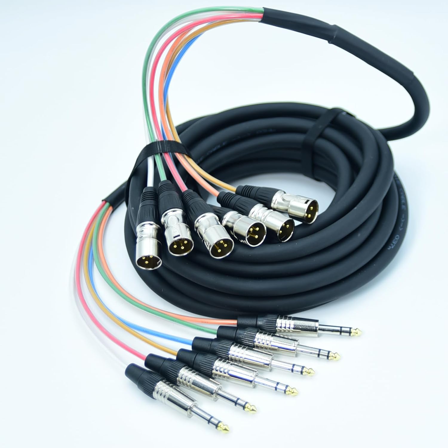 Arklove 20ft Pass Through TRS Snake Cables Audio Balanced Patch 1/4