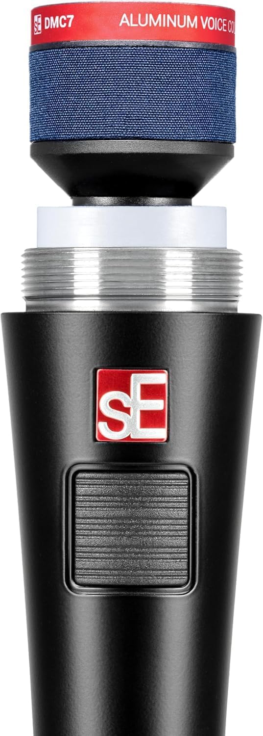 Briskdrop sE Electronics V7-PTT Talk Back Handheld Dynamic Microphone - Bundle with 2 XLR Cables and 10 Cable Ties