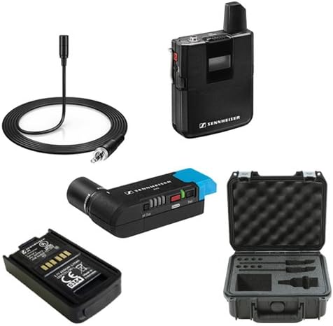 Sennheiser AVX Camera-Mountable Lavalier Pro Digital Wireless Set (MKE2 Lavalier) Bundle with SKB Waterproof Case and BA20 Recharging Battery Pack