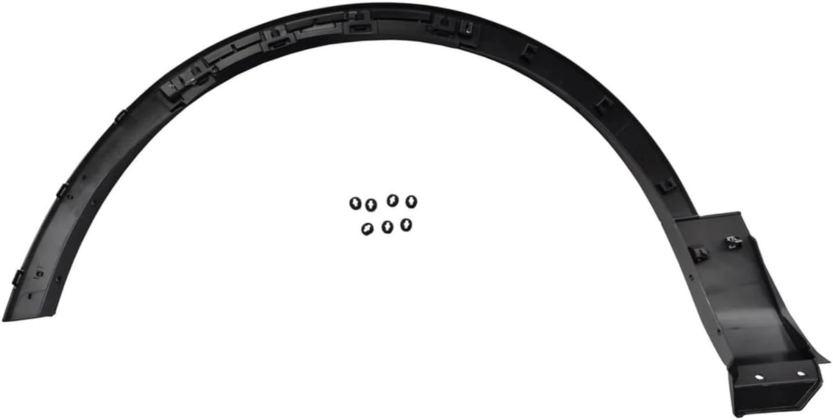 Car Front Wheel Arch Molding Eyebrow Flare Fender Trim Compatible for Ford Explorer 2011-2015 BB5Z-16038AA BB5Z-16039AA Replacement(Left)