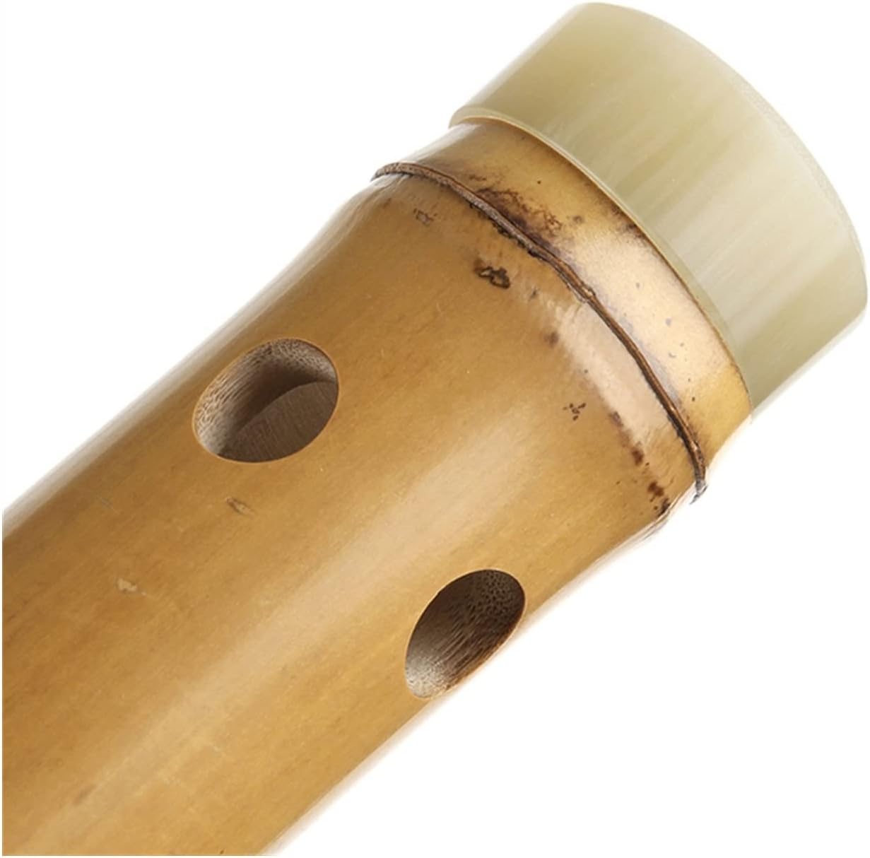 TSTS Chinese Bamboo Flute Wood Color G Key Chinese Bamboo Flute Xiao Woodwind Vertical Traditional Musical Instrument Handmade