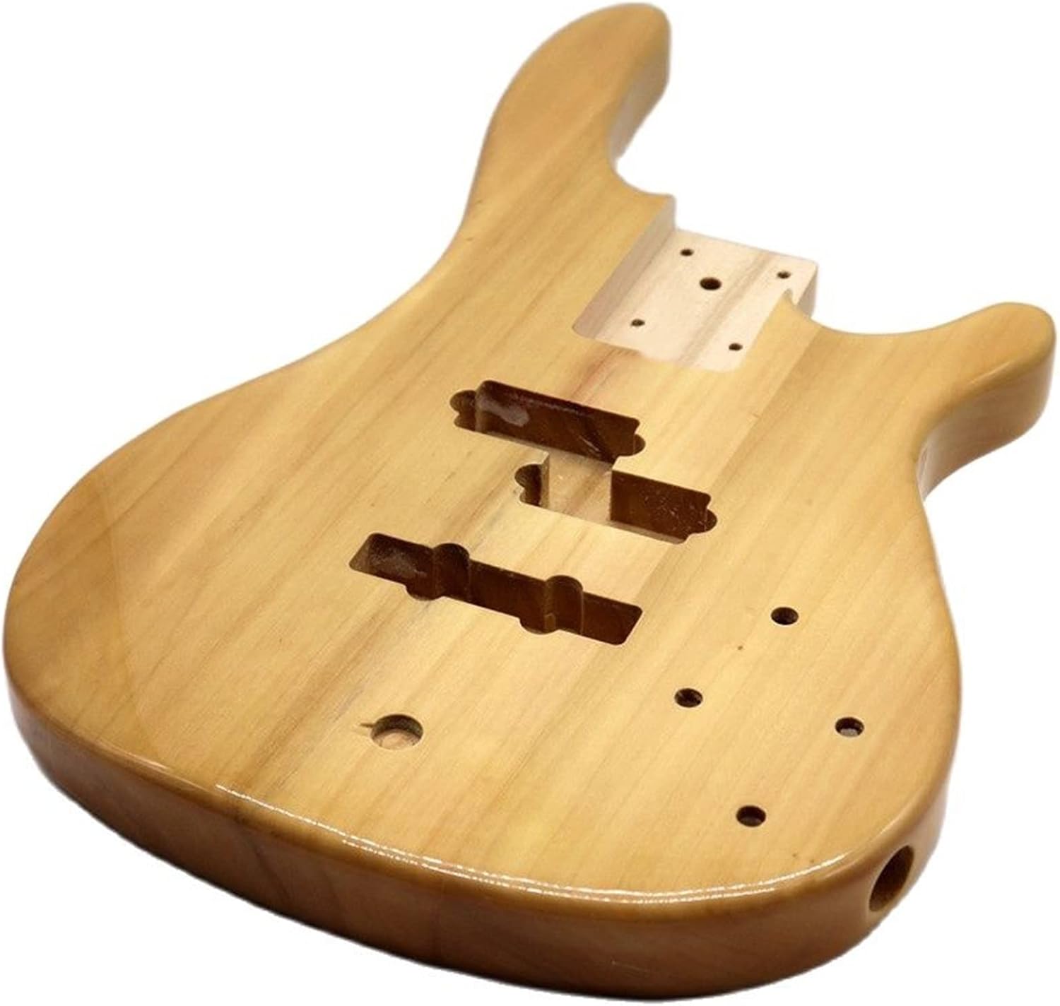 Poplar Wood Electric Bass Guitar Body Natural Color Guitar Barrel High Gloss Finish Wood Body Guitar Parts Guitar DIY Accessory