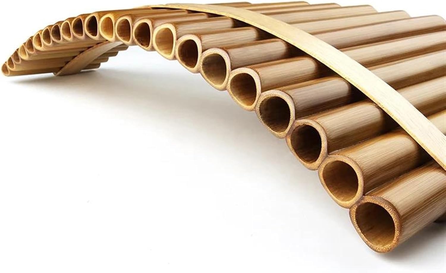 pan flute for beginners Professional Pan Flute 22 Pipes Handmade Music Instruments Woodwind Pan Flute (Color : 22C Left hand)