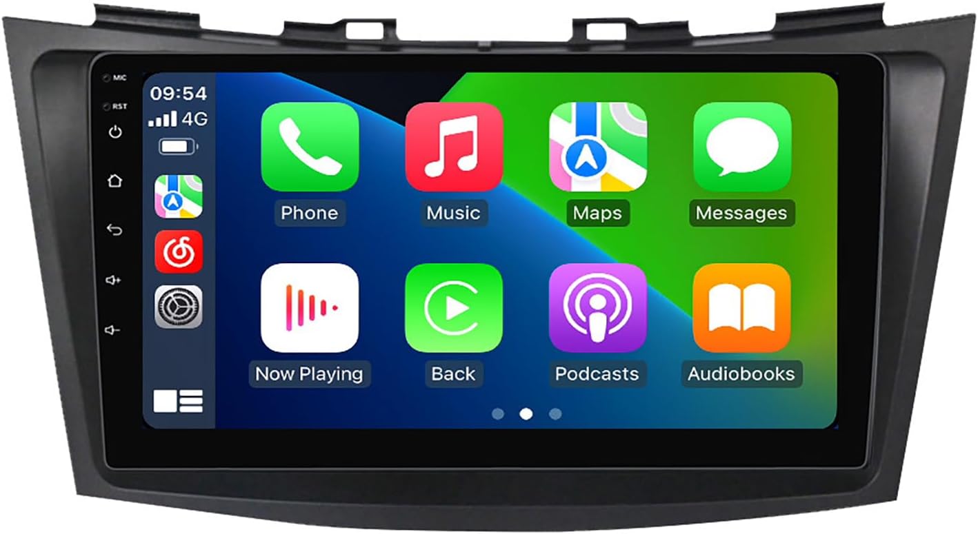Android 14 Car Multimedia Carplay Stereo Player for Suzuki Swift 2011 2012 2013 2014 2015, 9 Inch Auto Radio Video Players GPS Audio Navigation Screen