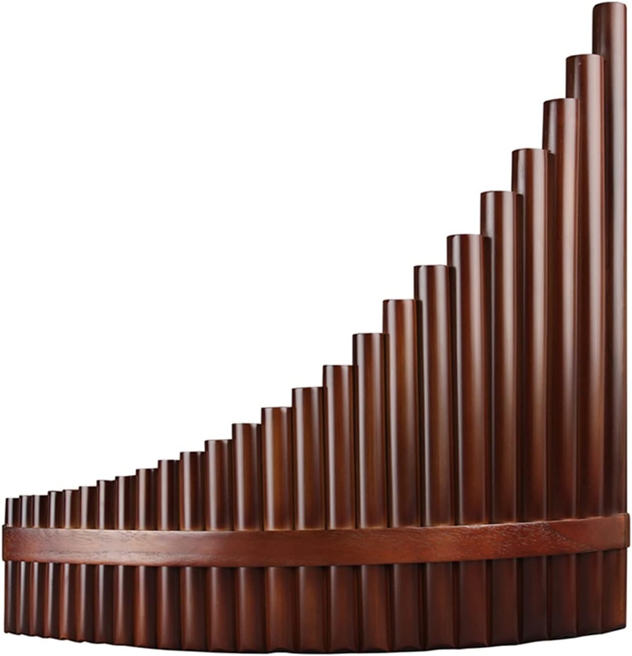 PanPipes Woodwind Instrument 25 Pipes C Key Brown Pan Flute Traditional Woodwind Instrument Bamboo Handmade Pan Pipe (Color : 25 C Right Hand)