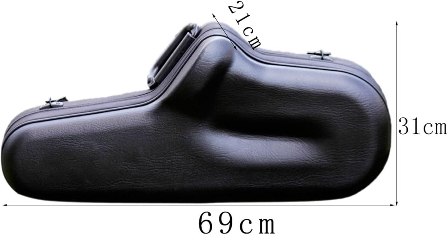 Gold Key Alto Saxophone Woodwind Instrument in E-Flat Key with Leather Case Accessories