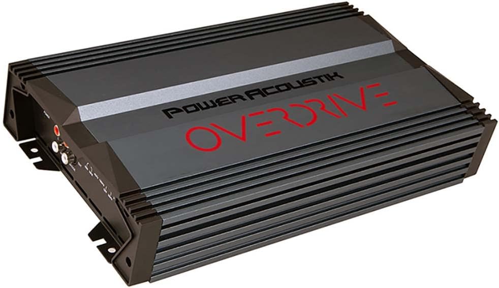 Power Acoustik OD2-1000 2 Channel Car Stereo Amplifier, 1000 Watt Overdrive Series Class A/B 2Ch Car Amp, 4 Ohm 2 Ohm Bridged Stereo Amp