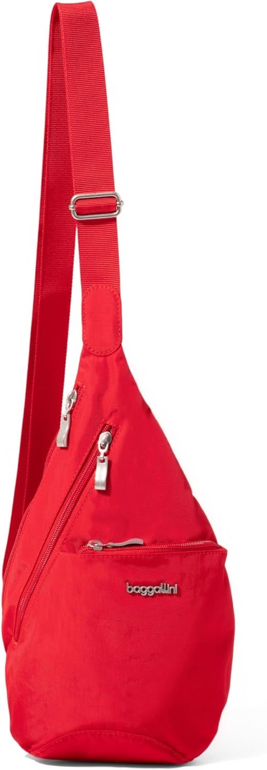 Baggallini Mini Sling - 12x7 Sling Crossbody Bag Backpack with Adjustable Shoulder Strap