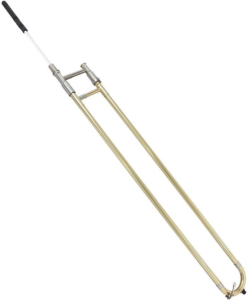 Professionals euphonium Bb Lacquer Gold Trombone Brass Body Alto Trombone Set With Mouthpiece Storage Bag Mute Cloth Rod Parts(Golde trombone set)