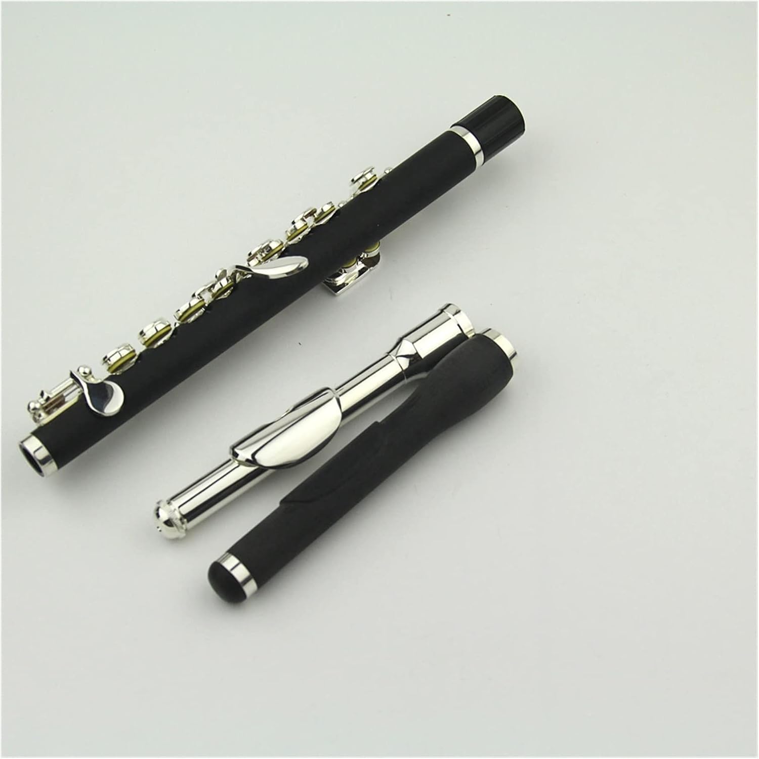 Flutes Piccolo Flute Silver Plated Keys with Wood Case Wind Musical Instruments Composite Woodpipe Body