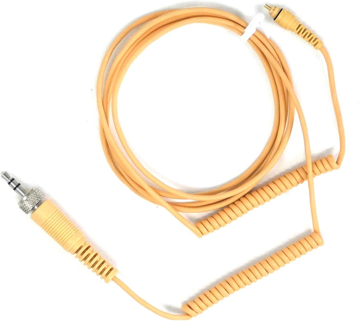 U-Voice UVG20 Tan Color Headset Microphone with Detachable Coiled Cable for Sennheiser (Coiled Cable)