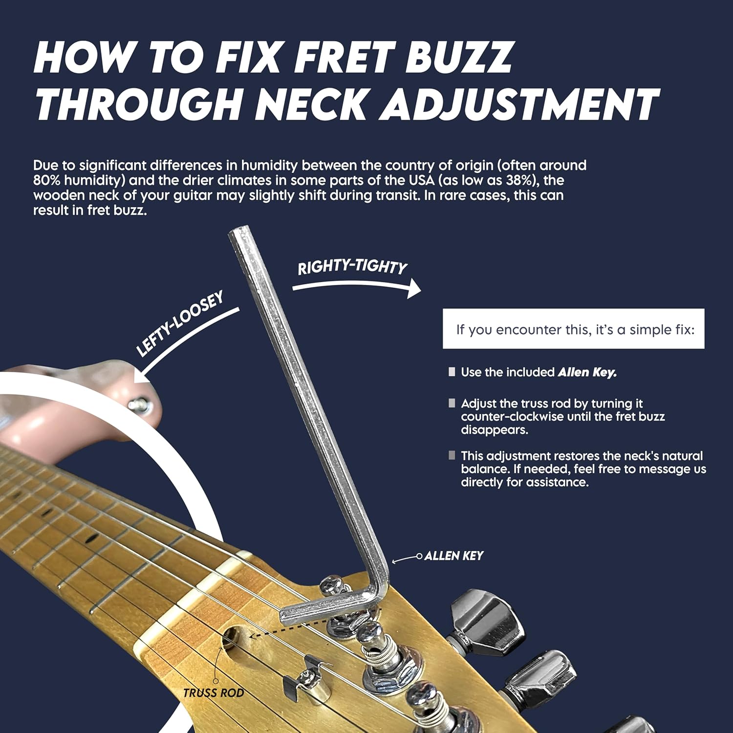 Gigline Skycaster Electric Adult S-Type Full Size, Alder Body, Stainless Steel Frets (Ball End), Bone Nut, SSS Alnico V, Black