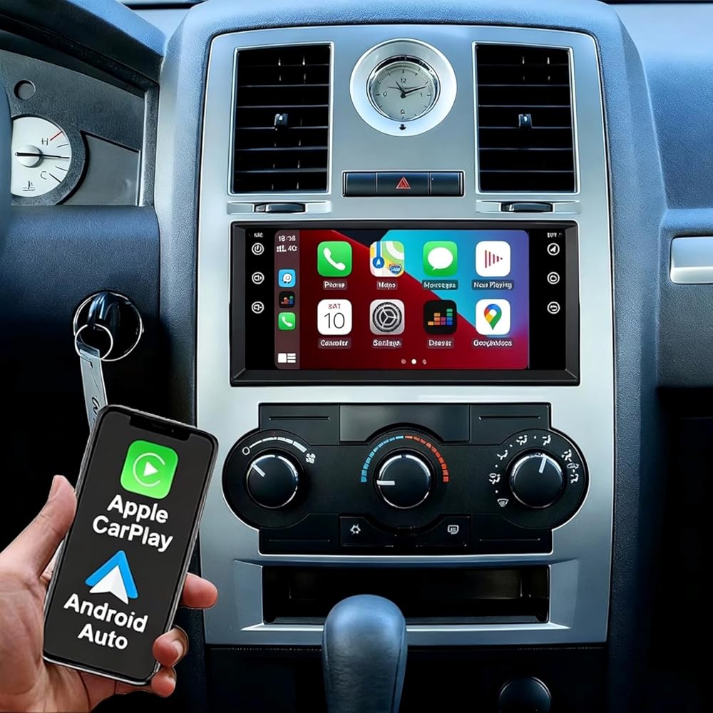 Car Radio Bluetooth for Chrysler 200 2012, Double Din Car Stereo with 7