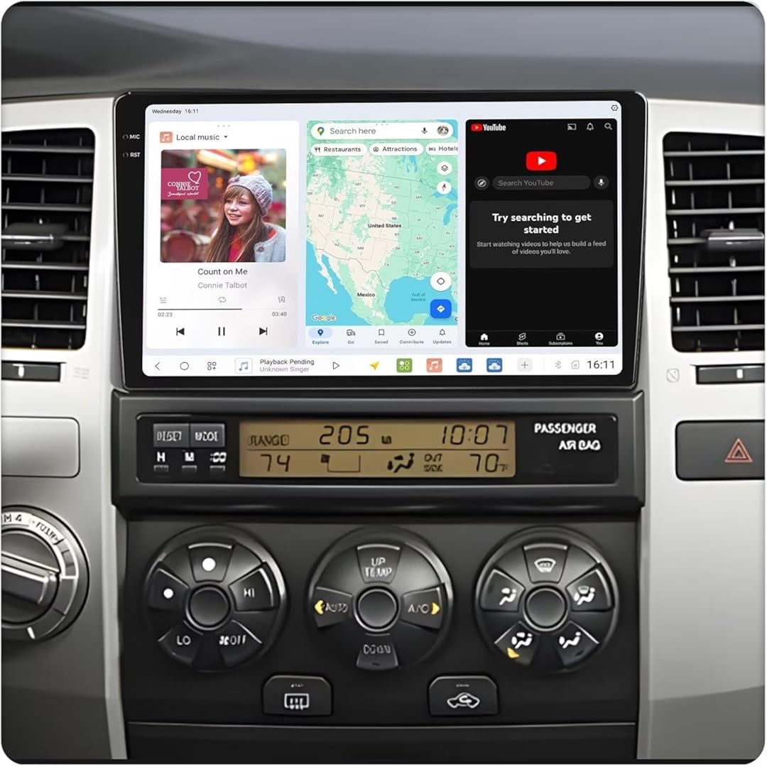 MekedeTech Mekede DUDUAUTO DUDU3 Android Car Radio for Toyota 4Runner Radio Upgrade 2003 2004 2005 2006 2007 2008 2009 Player Intelligent System,4+64G Head Unit Replacement Stereo (DUDU3-4-64)