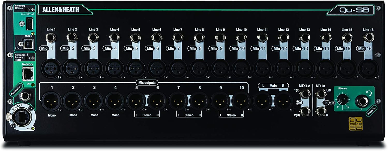 Allen & Heath QU-SB Portable 18-In/14-Out Digital Mixer with Remote Wireless Control (AH