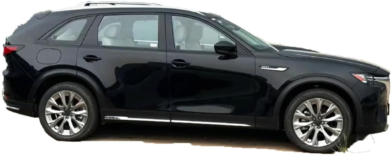 Body Side Door Molding Cover,Exterior Accessory Car Door Protector Trim Fit for Mazda CX-70 CX-90 and CX70 CX90 Hybrid 2024 2025（Stainless Steel，Glossy Chrome