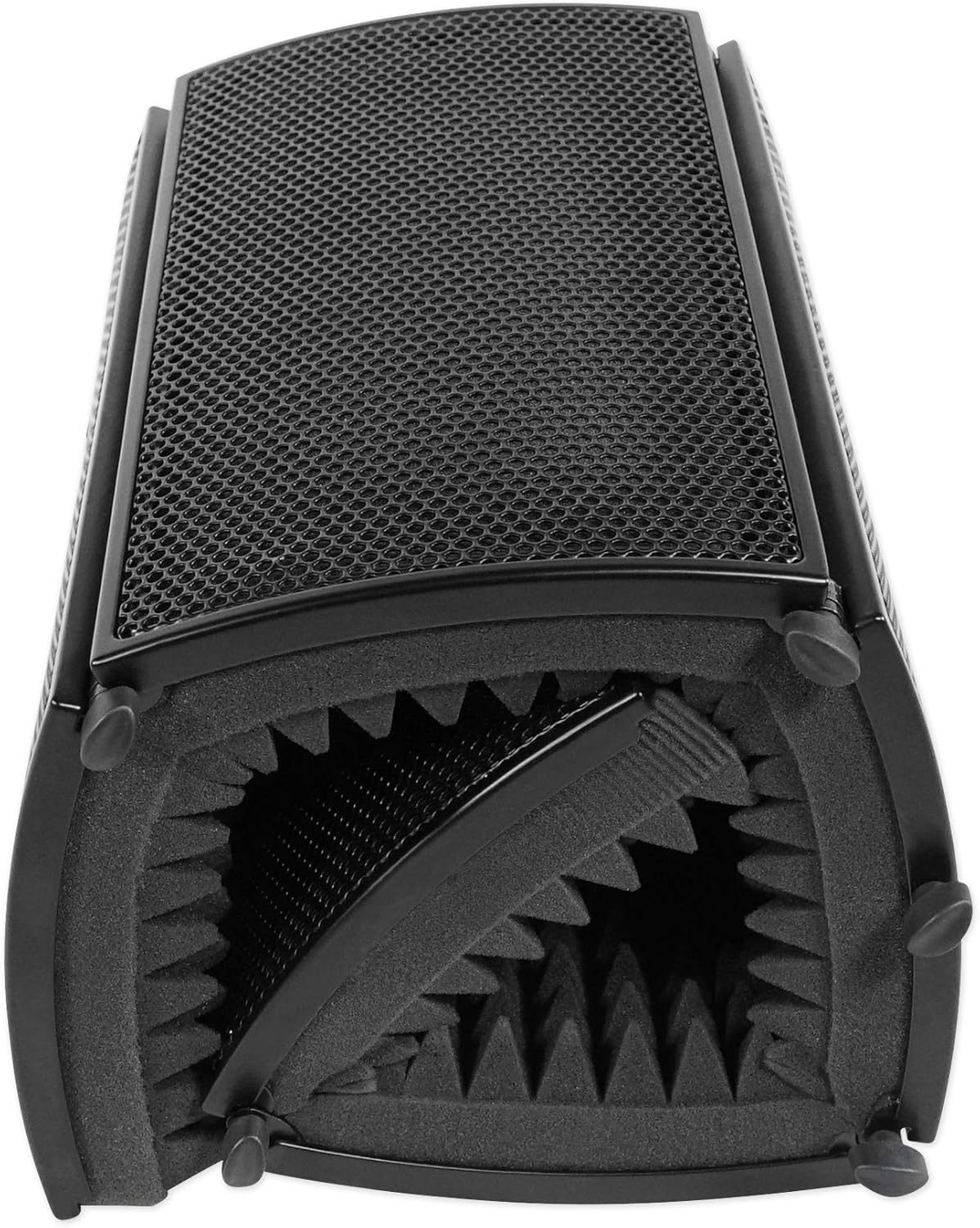 Rockville RCM01 Bundle: Pro Studio Recording Condenser Microphone with Metal Shock Mount, ROCKSHIELD 3 Large Mic Isolation Shield with Sound Dampening Foam, 2-Items