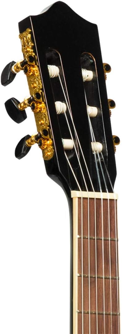 Stagg 6 String Classical Guitar, Right, Black, Full (SCL60 TCE-BLK)
