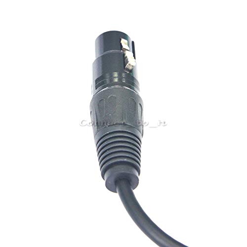 10 Pieces XLR 3 Pin Female to RCA Female Jack Connector Adapter Cable 0.6 Feet