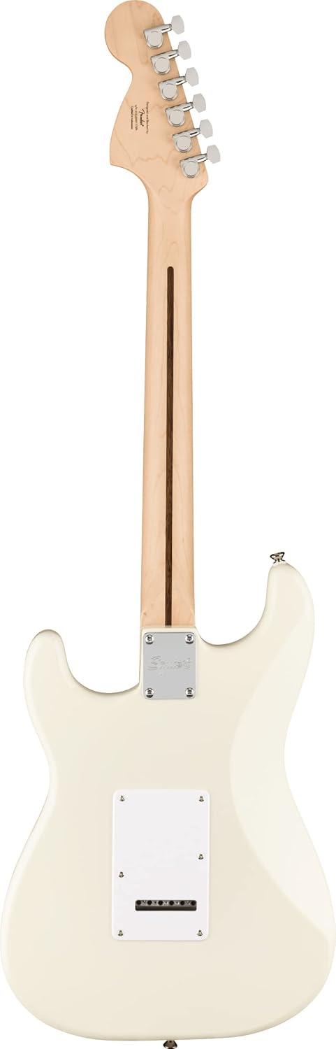 Fender Squier Affinity Stratocaster - Olympic White Bundle with Frontman 10G Amplifier, Gig Bag, Tuner, Instrument Cable, Strap, Picks, and Austin Bazaar Instructional DVD