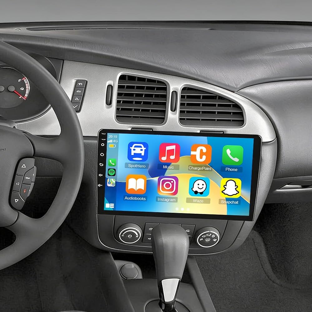 Android 14 Double Din Car Stereo Upgrade Radio for Chevrolet Monte Carlo 2006-2007,10in Touchscreen Support Carplay Android Auto RDS DSP SWC GPS WiFi BT Mirrorlink Mic Backup Camera-4+64G