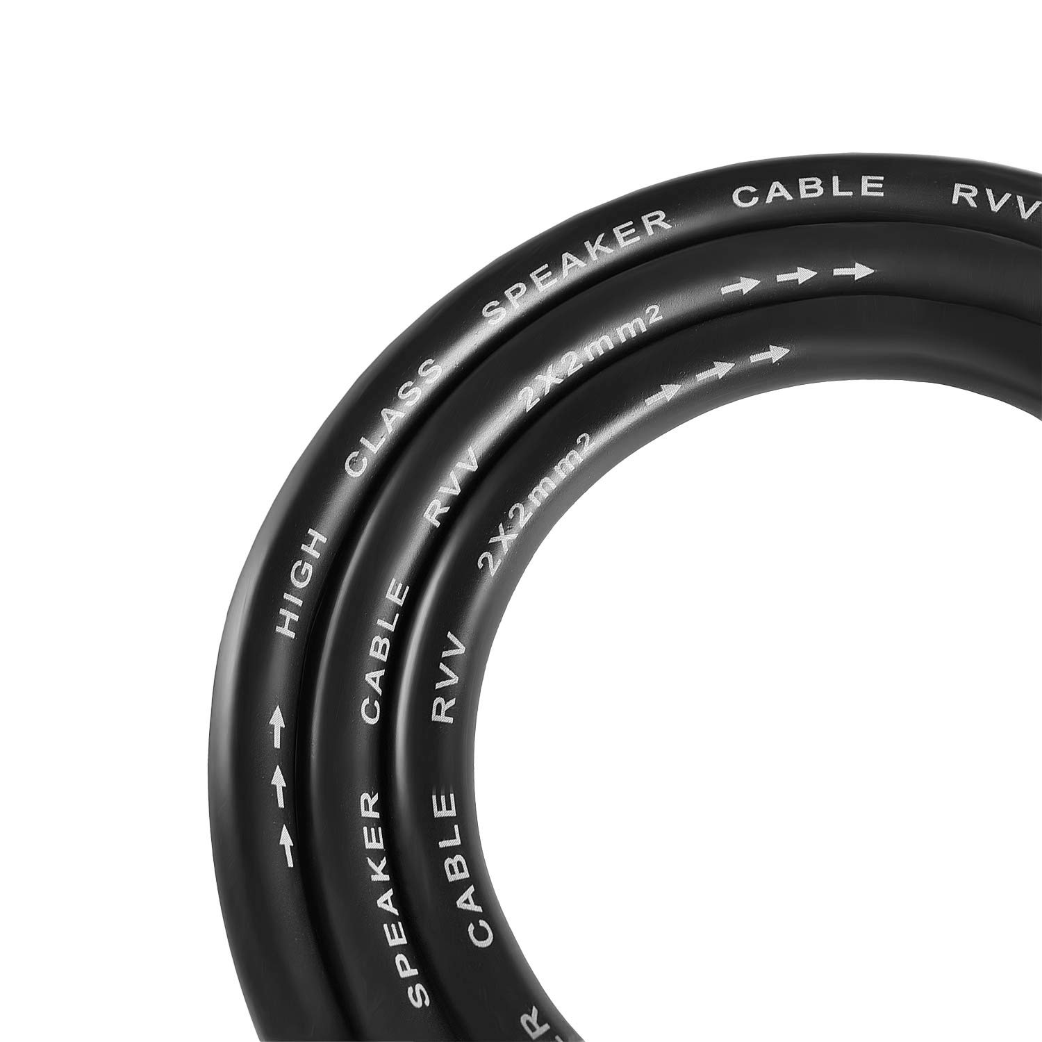 2Pcs 100 Feet Professional Speakon to Speakon Cables Wire Speaker Audio Amplifier Cord 7mm with Twist Lock