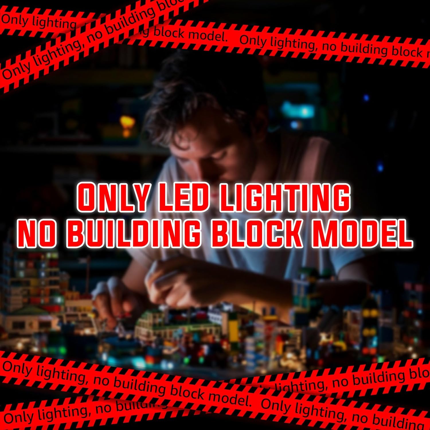 Nitemode Light Kit Compatible with Lego Home Alone House Set 21330 – Upgraded Window Lights with Remote Control & Built‑in Sound Module, Lighting Accessories for Ideas 21330 Display (Lights Only)