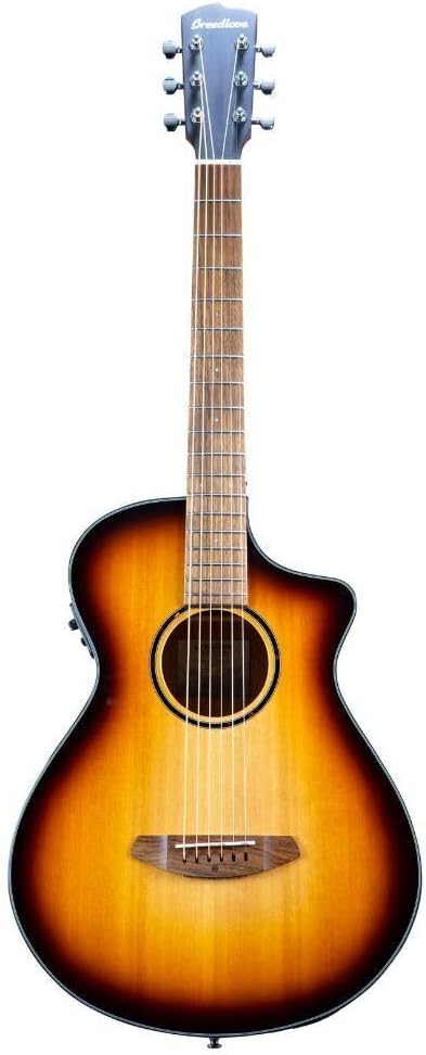Breedlove ECO Discovery S Parlor Concertina CE Acoustic-Electric Guitar - Edgeburst Red Cedar/African Mahogany