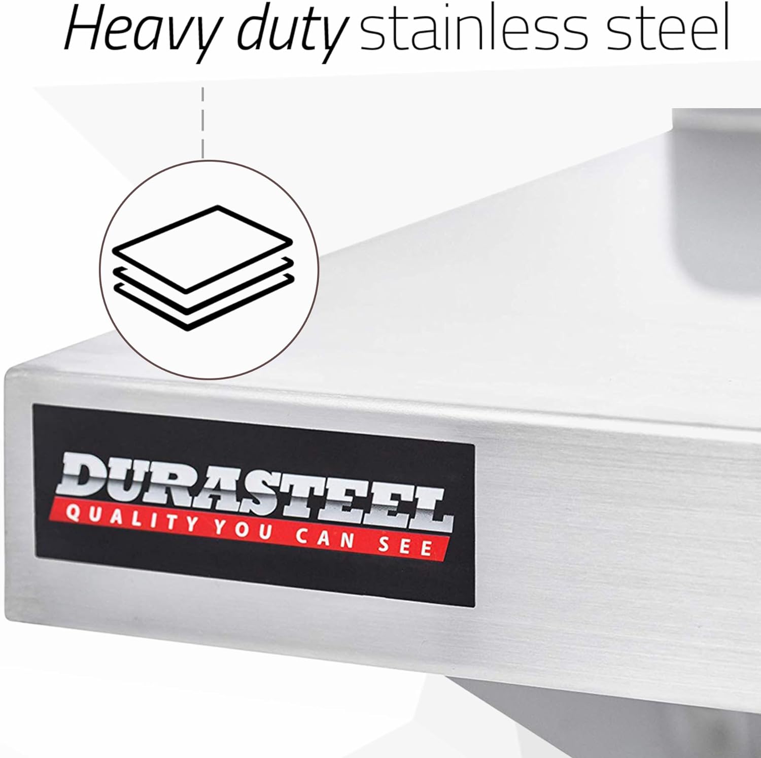 DuraSteel Heavy Duty Wall Mount Shelf - 36