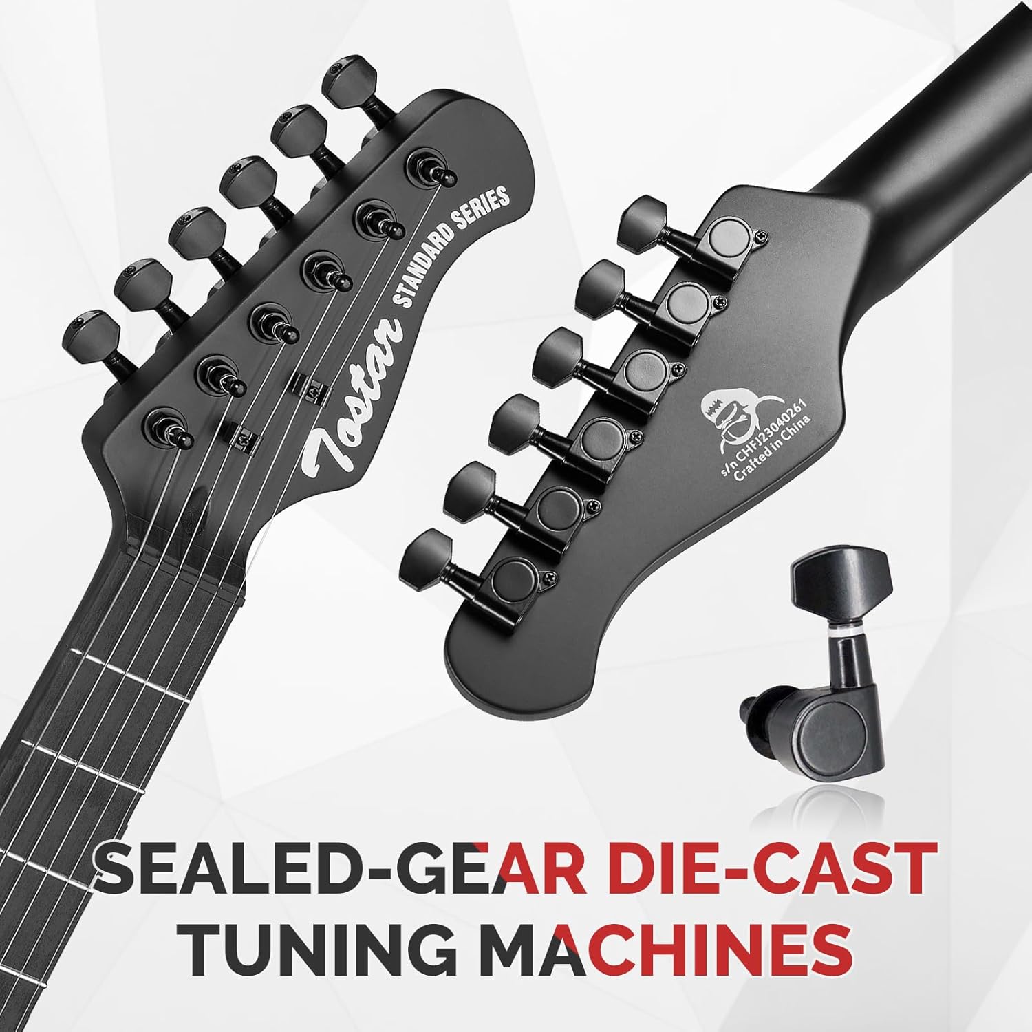 Tostar Electric Guitar Kit Black and Green 39